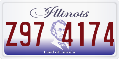 IL license plate Z974174