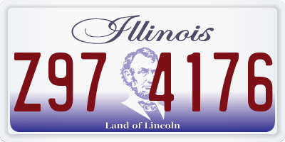 IL license plate Z974176
