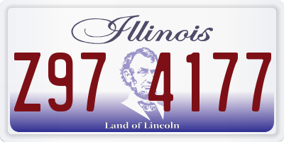 IL license plate Z974177