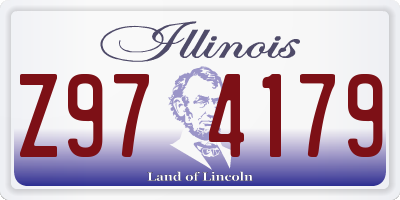 IL license plate Z974179