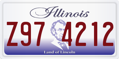 IL license plate Z974212