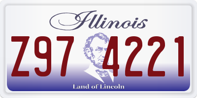 IL license plate Z974221