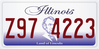 IL license plate Z974223