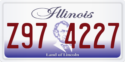 IL license plate Z974227