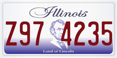 IL license plate Z974235