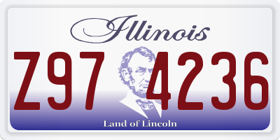 IL license plate Z974236