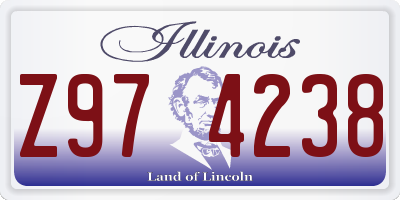 IL license plate Z974238