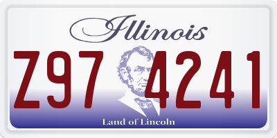IL license plate Z974241