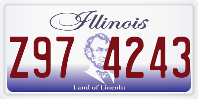 IL license plate Z974243