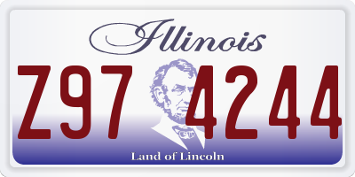 IL license plate Z974244