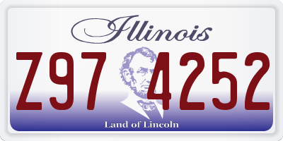 IL license plate Z974252