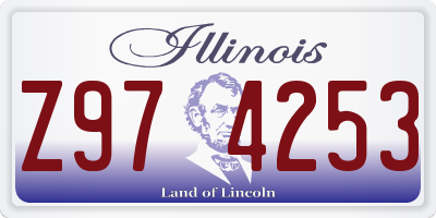 IL license plate Z974253
