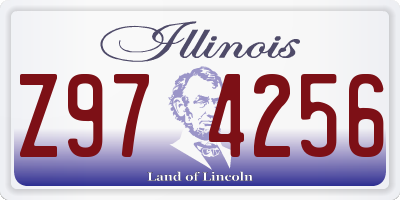 IL license plate Z974256