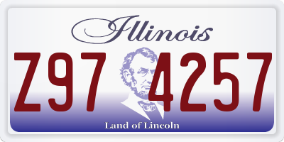 IL license plate Z974257