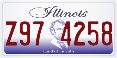 IL license plate Z974258