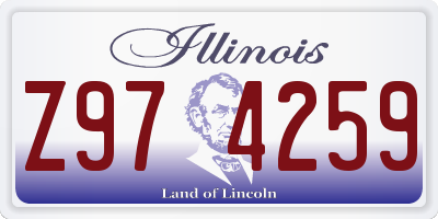 IL license plate Z974259