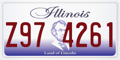 IL license plate Z974261