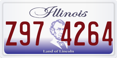 IL license plate Z974264