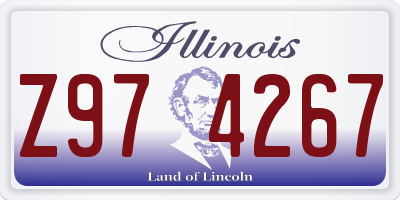 IL license plate Z974267