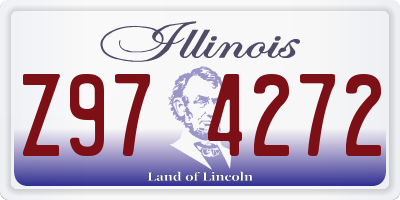 IL license plate Z974272