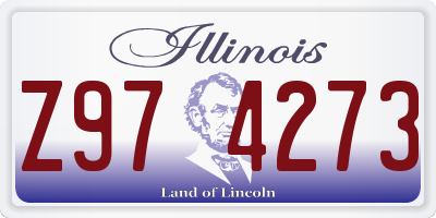IL license plate Z974273