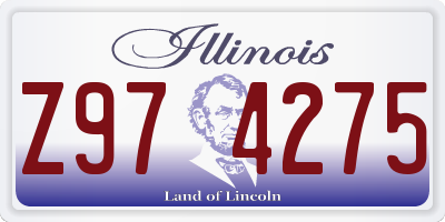 IL license plate Z974275