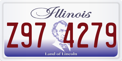 IL license plate Z974279