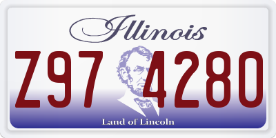 IL license plate Z974280