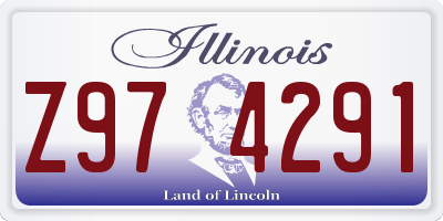 IL license plate Z974291