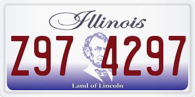 IL license plate Z974297