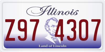 IL license plate Z974307