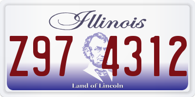 IL license plate Z974312
