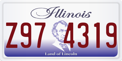 IL license plate Z974319