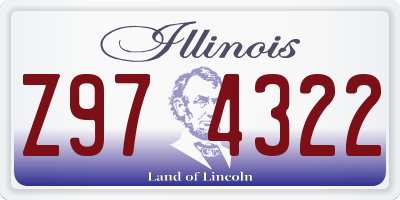 IL license plate Z974322