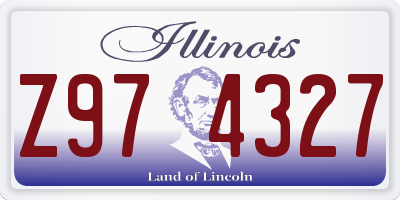 IL license plate Z974327