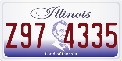 IL license plate Z974335