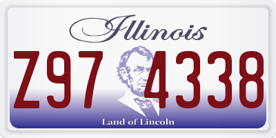 IL license plate Z974338