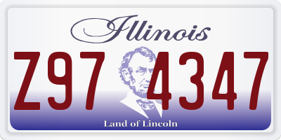 IL license plate Z974347
