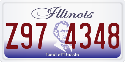 IL license plate Z974348