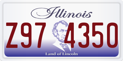 IL license plate Z974350