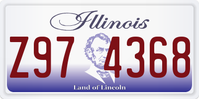 IL license plate Z974368