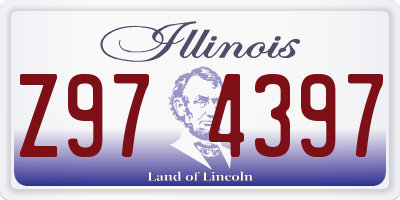 IL license plate Z974397
