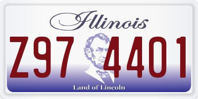 IL license plate Z974401