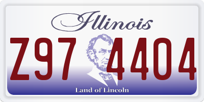 IL license plate Z974404