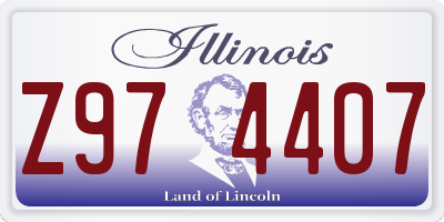 IL license plate Z974407