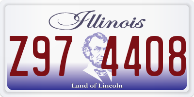 IL license plate Z974408