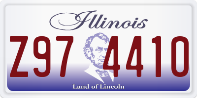 IL license plate Z974410