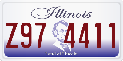 IL license plate Z974411