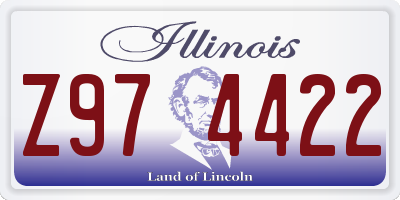 IL license plate Z974422