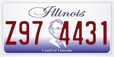 IL license plate Z974431